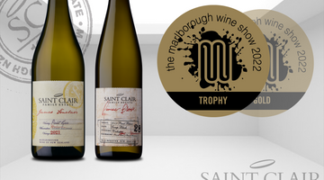 Trophy winning wines for Saint Clair Family Estate at the Marlborough Wine Show