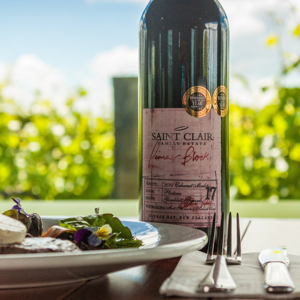 Plateau Block Cabernet Merlot Saint Clair Wine New Zealand