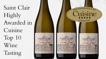 Saint Clair Highly Awarded in Cuisine Top 10 Wine Tasting