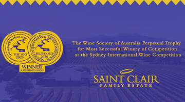 Saint Clair Family Estate – Awarded Most Successful Winery Sydney International Wine Competition