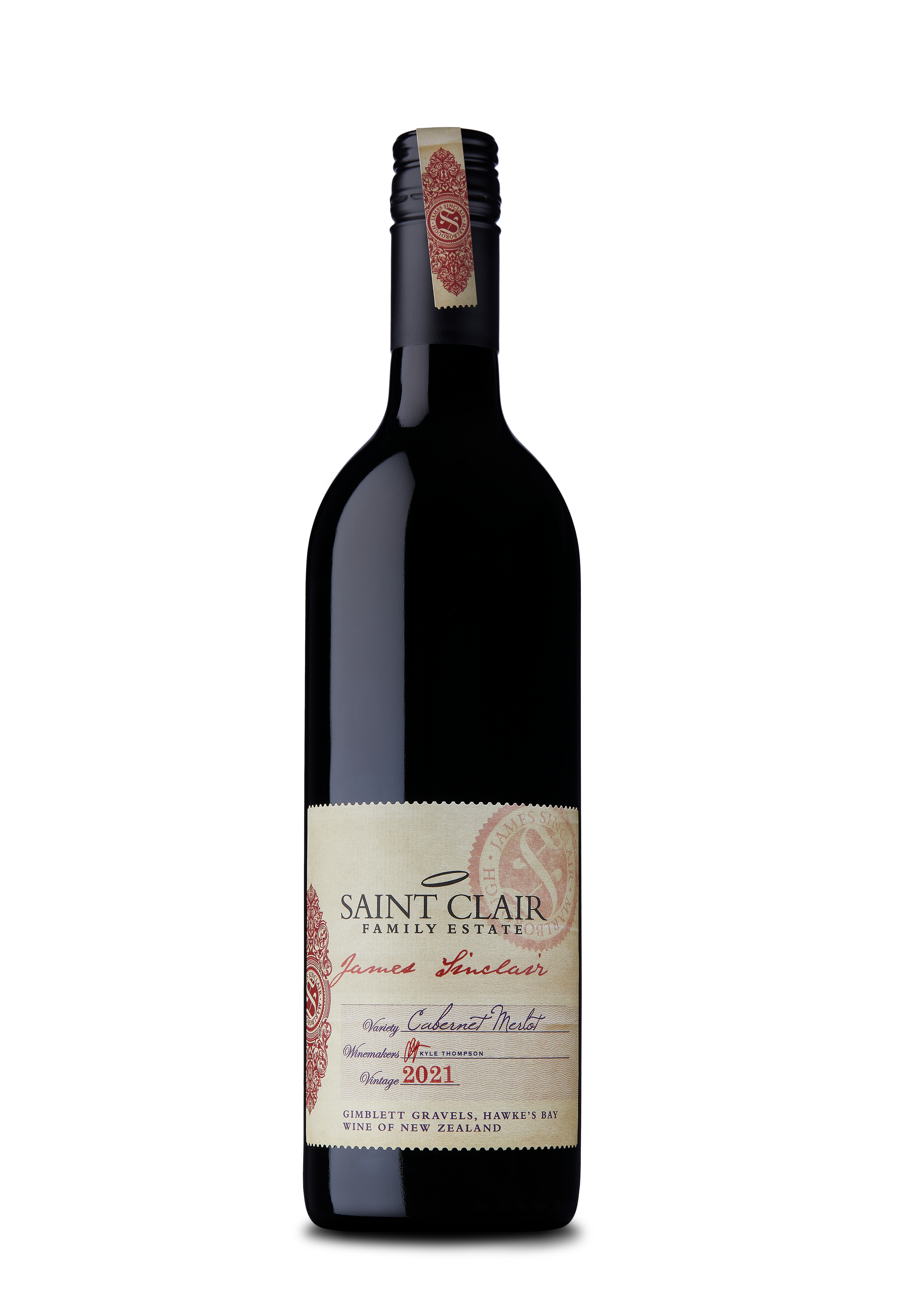 James Sinclair Cabernet Merlot Saint Clair Wine New Zealand