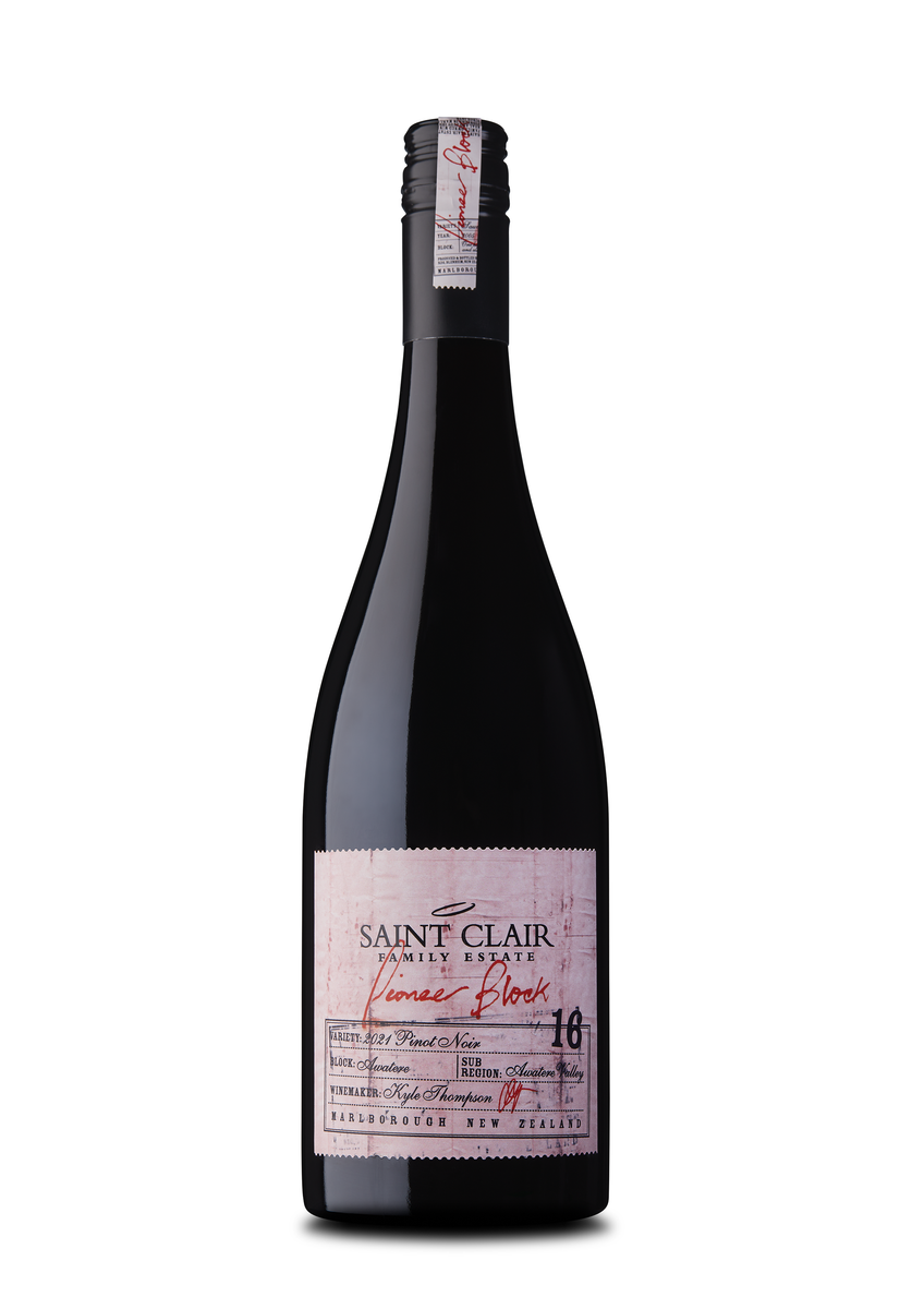 Pioneer Block 16 Awatere Pinot Noir | Saint Clair Wine New Zealand ...